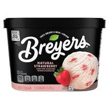 BREYERS NATURAL STRAWBERRY ICE CREAM 1.5 QT