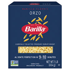 BARILLA CLASSIC ORZO 10LB 2CT #ROCK VALUE-ORDER BY  TUESDAY EVENING NOV 25 ARRIVING DEC 03 FOR DELIVERY#
