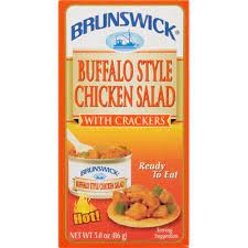 BRUNSWICK BUFFALO STYLE CHICKEN SALAD WITH CRACKERS 3 OZ