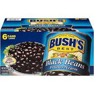 BUSH'S BLACK BEANS 6 CT 15 OZ #ROCK VALUE-ORDER BY  MONDAY EVENING NOV 19  ARRIVING NOV 27  FOR DELIVERY#