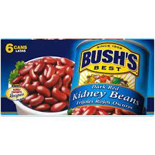 BUSH'S DARK RED KIDNEY BEANS 16 OZ 6 CT #ROCK VALUE-ORDER BY  MONDAY EVENING NOV 19  ARRIVING NOV 27  FOR DELIVERY#