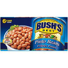 BUSH'S PINTO BEANS 16 OZ 6 CT #ROCK VALUE-ORDER BY  MONDAY EVENING NOV 19  ARRIVING NOV 27  FOR DELIVERY#