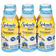 SPLENDA DIABETES CARE SHAKE 8 OZ  6 CT FRENCH VANILLA#ROCK VALUE-ORDER BY  TUESDAY EVENING NOV 04 ARRIVING NOV 12  FOR DELIVERY#