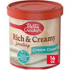 BETTY CROCKER RICH & CREAMY FROSTING CREAM CHEESE 16 OZ