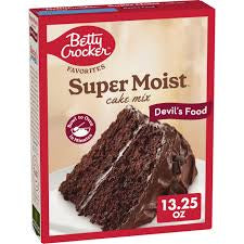 BETTY CROCKER SUPERMOIST DEVIL’S FOOD CAKE MIX 13.25 OZ