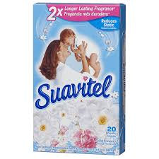 SUAVITEL FIELD FLOWERS DRYER SHEETS 20 COUNT
