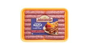 JOHNSONVILLE VERMONT MAPLE SYRUP FULLY COOKED BREAKFAST SAUSAGE 12 LINKS 9.6 OZ