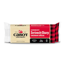 CABOT CREAMERY SERIOUSLY SHARP CHEDDAR CHEESE BLOCK 8 OZ
