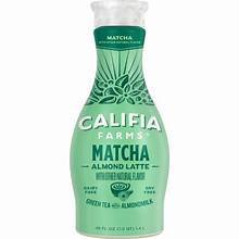 CALIFIA FARMS MATCHA ALMOND LATTE 48 OZ #ROCK VALUE-ORDER BY THURSDAY EVENING NOV 14   ARRIVING NOV 19  FOR DELIVERY#