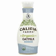 CALIFIA FARMS ORIGINAL ORGANIC OAT MILK 48 OZ #ROCK VALUE-ORDER BY THURSDAY EVENING NOV 14   ARRIVING NOV 19  FOR DELIVERY#