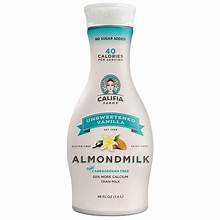 CALIFIA FARMS UNSWEETENED VANILLA ALMONDMILK 48 OZ #ROCK VALUE-ORDER BY THURSDAY EVENING AUG 19   ARRIVING AUG 27  FOR DELIVERY#