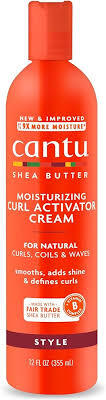 CANTU SHEA BUTTER FOR NATURAL HAIR MOISTURIZING CURL ACTIVATOR CREAM 12 OZ #ROCK VALUE-ORDER BY  MONDAY EVENING NOV 26 ARRIVING DEC 04 FOR DELIVERY#