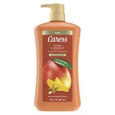 CARESS BODY WASH FOR WOMEN, MANGO & ALMOND OIL SHOWER GEL FOR DRY SKIN 30 FL OZ #ROCK VALUE-ORDER BY  MONDAY EVENING NOV 19 ARRIVING NOV 27 FOR DELIVERY#