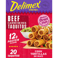 DELIMEX BEEF CORN TAQUITOS 20 CT (1 LB 4 OZ)