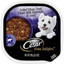 CESAR GRILLED RIBEYE STEAK FLAVOR WITH VEGETABLES 3.5 OZ