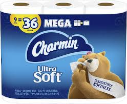 CHARMIN ULTRA SOFT MEGA ROLLS 9=36