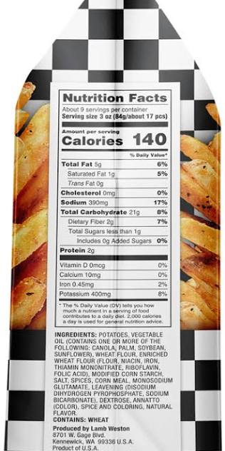 CHECKERS RALLYS FAMOUS SEASONED FRENCH FRIES 28 OZ