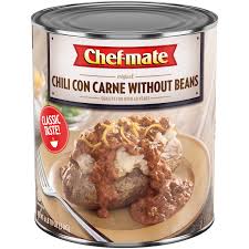 CHEF MATE CHILI CON CORNE WITHOUT BEANS #10 #ROCK VALUE-ORDER BY  TUESDAY EVENING NOV 25 ARRIVING DEC 03 FOR DELIVERY#