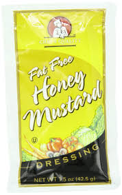 CHEF'S QUALITY FAT FREE HONEY MUSTARD DRESSING 60 CT 1.5 OZ #ROCK VALUE-ORDER BY  TUESDAY EVENING NOV 25 ARRIVING DEC 03 FOR DELIVERY#