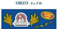 CHEF'S QUALITY ORZO PASTA 4-5LBS  #ROCK VALUE-ORDER BY  TUESDAY EVENING NOV 25 ARRIVING DEC 03 FOR DELIVERY#