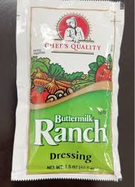CHEF'S QUALITY BUTTERMILK RANCH DRESSING 60 CT 1.5 OZ #ROCK VALUE-ORDER BY  TUESDAY EVENING NOV 25 ARRIVING DEC 03 FOR DELIVERY#