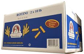 CHEF'S QUALITY ROTINI PASTA 2/10 LB #ROCK VALUE-ORDER BY  TUESDAY EVENING NOV 25 ARRIVING DEC 03 FOR DELIVERY#