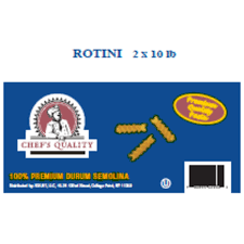 CHEF'S QUALITY ROTINI PASTA 2/10 LB #ROCK VALUE-ORDER BY  TUESDAY EVENING NOV 25 ARRIVING DEC 03 FOR DELIVERY#