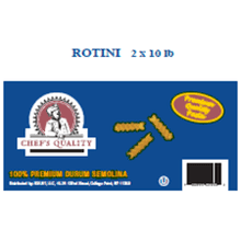 CHEF'S QUALITY ROTINI PASTA 2/10 LB #ROCK VALUE-ORDER BY  TUESDAY EVENING NOV 25 ARRIVING DEC 03 FOR DELIVERY#