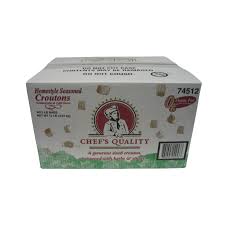 CHEFS'S QUALITY DELI STYLE CROUTONS 2.5 LB 4 CT #ROCK VALUE-ORDER BY  TUESDAY EVENING NOV 25  ARRIVING DEC 03  FOR DELIVERY#