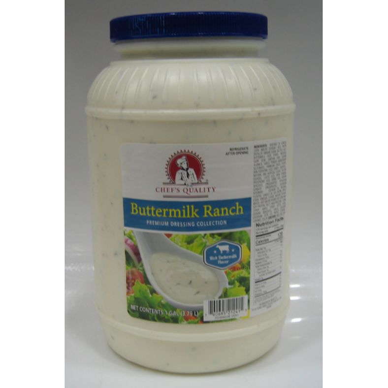 CHEF'S QUALITY BUTTERMILK RANCH DRESSING 1 GALLON  #ROCK VALUE-ORDER BY  TUESDAY EVENING NOV 25 ARRIVING DEC 03 FOR DELIVERY#