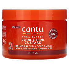 CANTU DEFINE SHINE CUSTARD WITH SHEA BUTTER 12 FL OZ #ROCK VALUE-ORDER BY  MONDAY EVENING NOV 26 ARRIVING DEC 04 FOR DELIVERY#