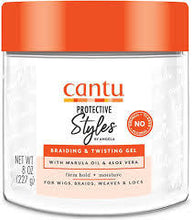 CANTU PROTECTIVE STYLES BY ANGELA BRAIDING & TWISTING GEL WITH MARULA OIL & ALOE VERA 8 OZ #ROCK VALUE-ORDER BY  MONDAY EVENING NOV 26 ARRIVING DEC 04 FOR DELIVERY#