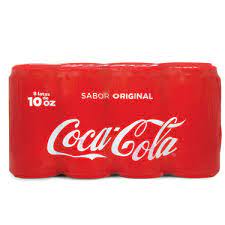 COCA COLA 10 OZ 8 PACK CANS