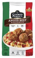 COOKED PERFECT FROZEN ANGUS MEATBALLS 18 OZ # ROCK VALUE PRODUCT. ORDER BY  WEDNESDAY EVENING NOV 14 FOR NOV 19 DELIVERY#