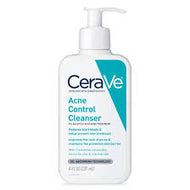 CERAVE ACNE FACE WASH ACNE CLEANSER WITH SALICYLIC ACID AND PURIFYING CLAY FOR OILY SKIN 8 OZ #ROCK VALUE-ORDER BY  TUESDAY EVENING OCT 07 ARRIVING OCT 15 FOR DELIVERY#