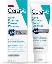 CERAVE ACNE FOMING CREAM CLEANSER 5 OZ #ROCK VALUE-ORDER BY  TUESDAY EVENING OCT 07 ARRIVING OCT 15 FOR DELIVERY#