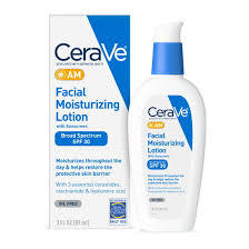 CERAVE AM FACE MOISTURIZER WITH BROAD SPECTRUM PROTECTION SPE 30 3OZ #ROCK VALUE-ORDER BY  TUESDAY EVENING JULY 29 ARRIVING AUGUST 06 FOR DELIVERY#