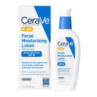 CERAVE AM FACE MOISTURIZER WITH BROAD SPECTRUM PROTECTION SPE 30 3OZ #ROCK VALUE-ORDER BY  TUESDAY EVENING OCT 07 ARRIVING OCT 15 FOR DELIVERY#