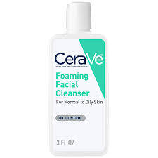 CERAVE FOAMING FACIAL CLEANSER TRAVEL SIZE FACE & BODY WASH FOR  NORMAL TO OILY SKIN 3 OZ #ROCK VALUE-ORDER BY  TUESDAY EVENING OCT 07 ARRIVING OCT 15 FOR DELIVERY#