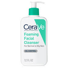 CERAVE FOAMING FACIAL CLEANSER DAILY FACE WASH FOR NORMAL TO OILY SKIN 12 OZ #ROCK VALUE-ORDER BY  TUESDAY EVENING OCT 07 ARRIVING OCT 15 FOR DELIVERY#