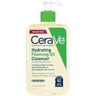 CERAVE HYDRATING FOAMING OIL FACIAL CLEANSER DRY SKIN FACE WASH WITH HYALURONIC ACID 8 OZ #ROCK VALUE-ORDER BY  TUESDAY EVENING OCT 07 ARRIVING OCT 15 FOR DELIVERY#