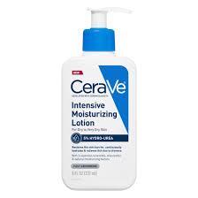 CERAVE INTENSIVE MOISTURIZING BODY LOTION WITH HYDRO UREA FOR DRY SKIN ITCH RELIEF 12 OZ #ROCK VALUE-ORDER BY  TUESDAY EVENING OCT 07 ARRIVING OCT 15 FOR DELIVERY#