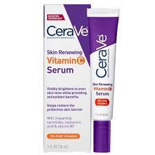 CERAVE SKIN RENEWING VITAMIN C FACE SERUM SKIN BRIGHTENING ANTIOXIDANT SERUM FOR DULL SKIN 1 OZ #ROCK VALUE-ORDER BY  TUESDAY EVENING OCT 07 ARRIVING OCT 15 FOR DELIVERY#