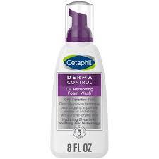CETAPHIL DERMA CONTROL OIL REMOVING FOAM WASH FOR OILY SENSITIVE SKIN 8 OZ #ROCK VALUE-ORDER BY  TUESDAY EVENING OCT 07 ARRIVING OCT 15 FOR DELIVERY#