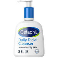 CETAPHIL DAILY FACIAL CLEANSER FOR SENSITIVE COMINATION TO OILY SKIN 8 OZ #ROCK VALUE-ORDER BY  TUESDAY EVENING OCT 07 ARRIVING OCT 15 FOR DELIVERY#
