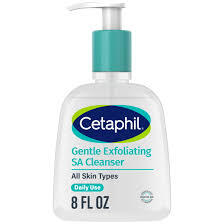 CETAPHIL GENTLE EXFOLIATING SA CLEANSER FOAMING GEL CLEANSER WITH SALICYLIC ACID FOR ALL SKIN TYPES 8 OZ #ROCK VALUE-ORDER BY  TUESDAY EVENING OCT 07 ARRIVING OCT 15 FOR DELIVERY#