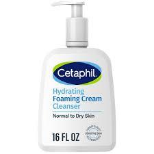 CETAPHIL HYDRATING FOAMING CREAM CLEANSER FOR DRY TO NORMAL SENSITIVE SKIN 16 OZ #ROCK VALUE-ORDER BY  TUESDAY EVENING OCT 07 ARRIVING OCT 15 FOR DELIVERY#