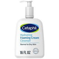 CETAPHIL HYDRATING FOAMING CREAM CLEANSER FOR DRY TO NORMAL SENSITIVE SKIN 16 OZ #ROCK VALUE-ORDER BY  TUESDAY EVENING OCT 07 ARRIVING OCT 15 FOR DELIVERY#
