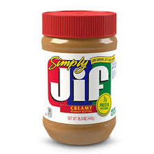 Jif Simply Creamy Peanut Butter 16 oz Low Sodium 33% Less