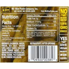 MT. OLIVE KOSHER PETITE DILLS 46 OZ